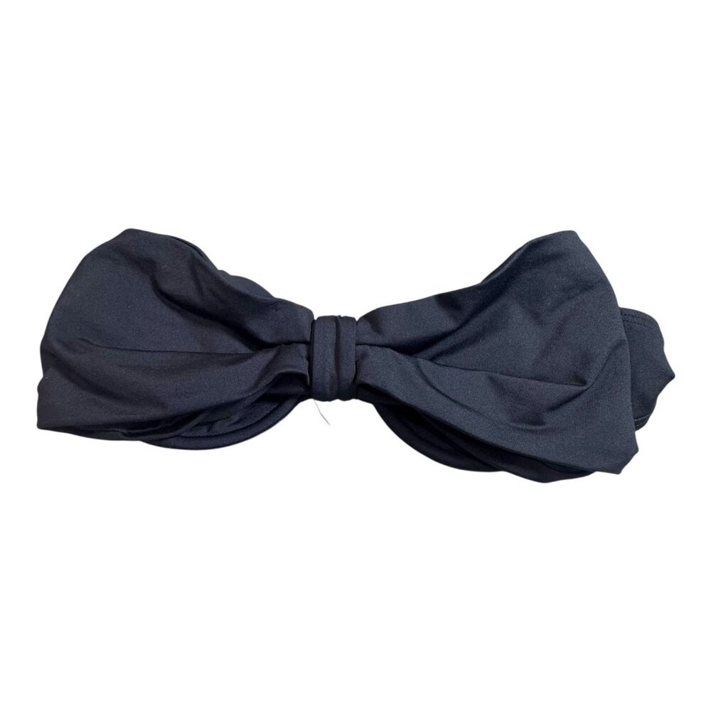 kate spade black Bow Bandeau Swim Top